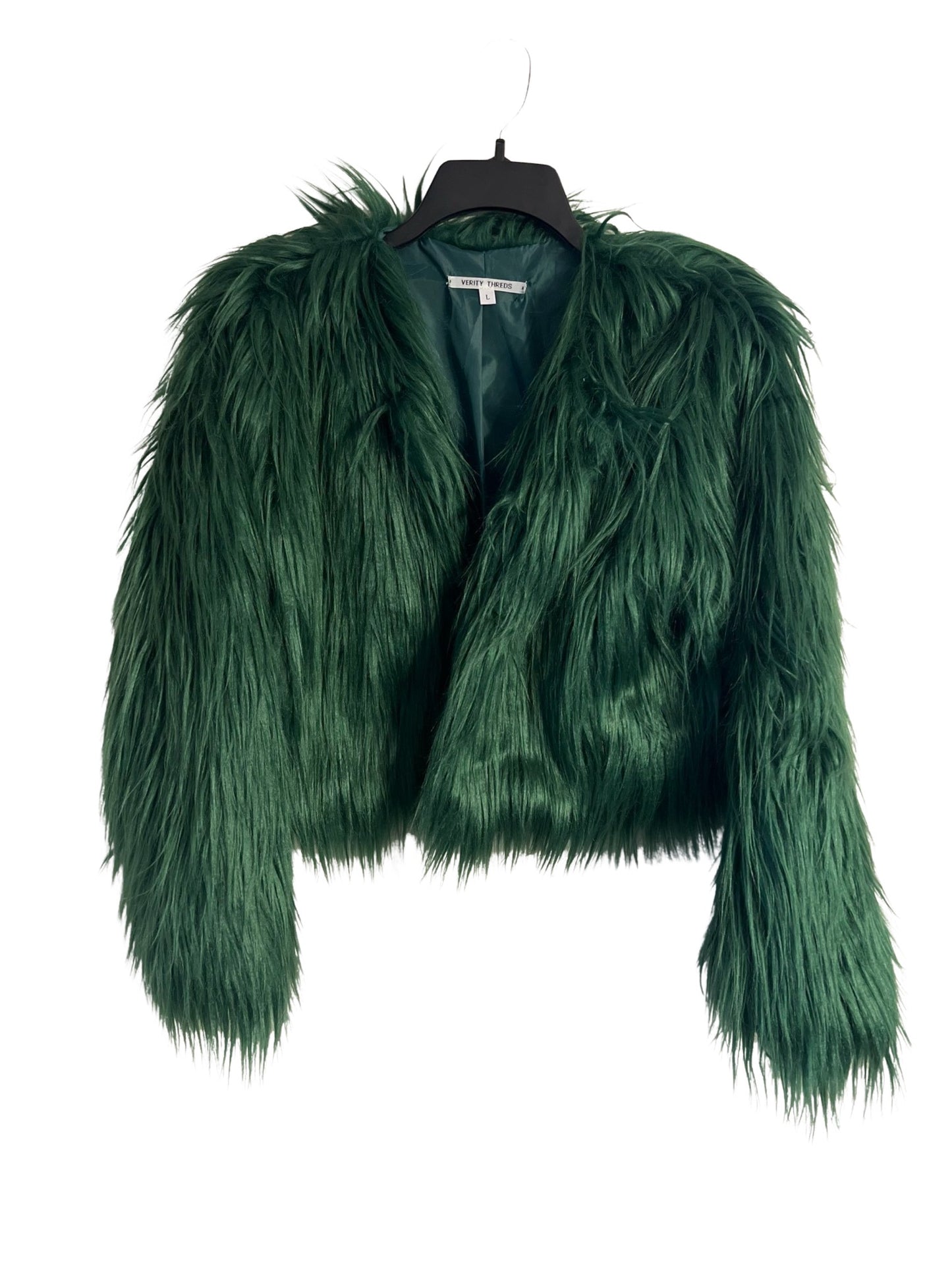 Green Galaxy Fur LED Jacket