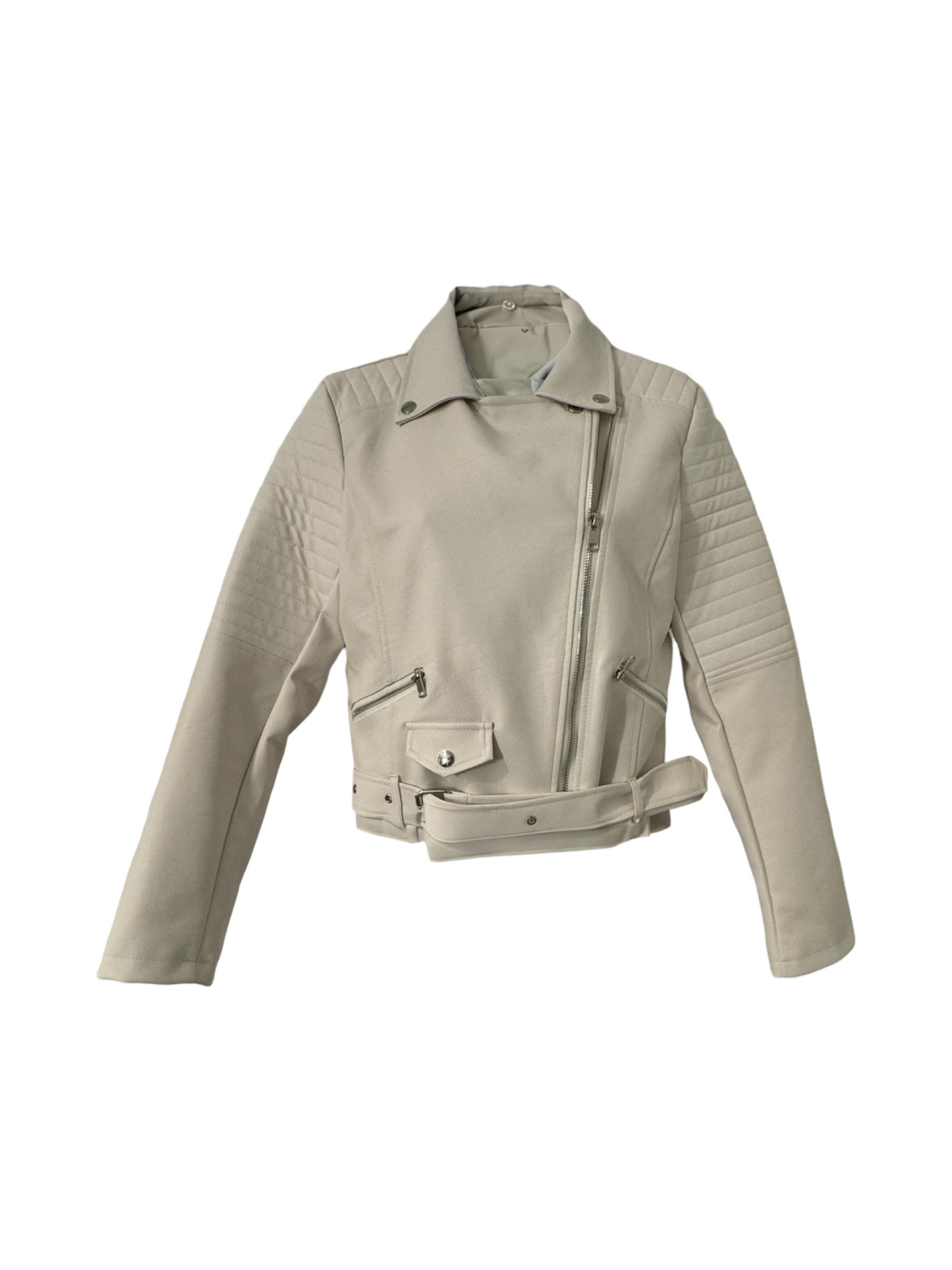 Lover's Radiance White LED Leather Jacket