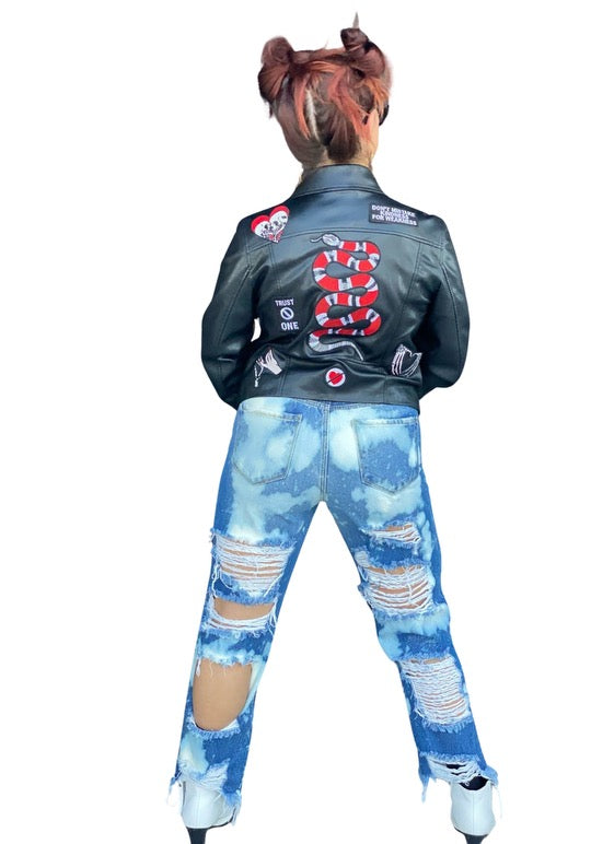 Love Kills Us All Leather Jacket