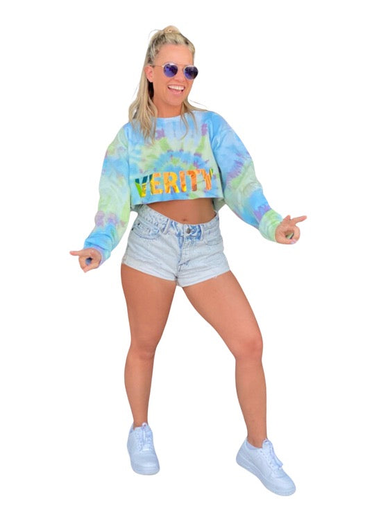 Verity Wave Crop Sweatshirt
