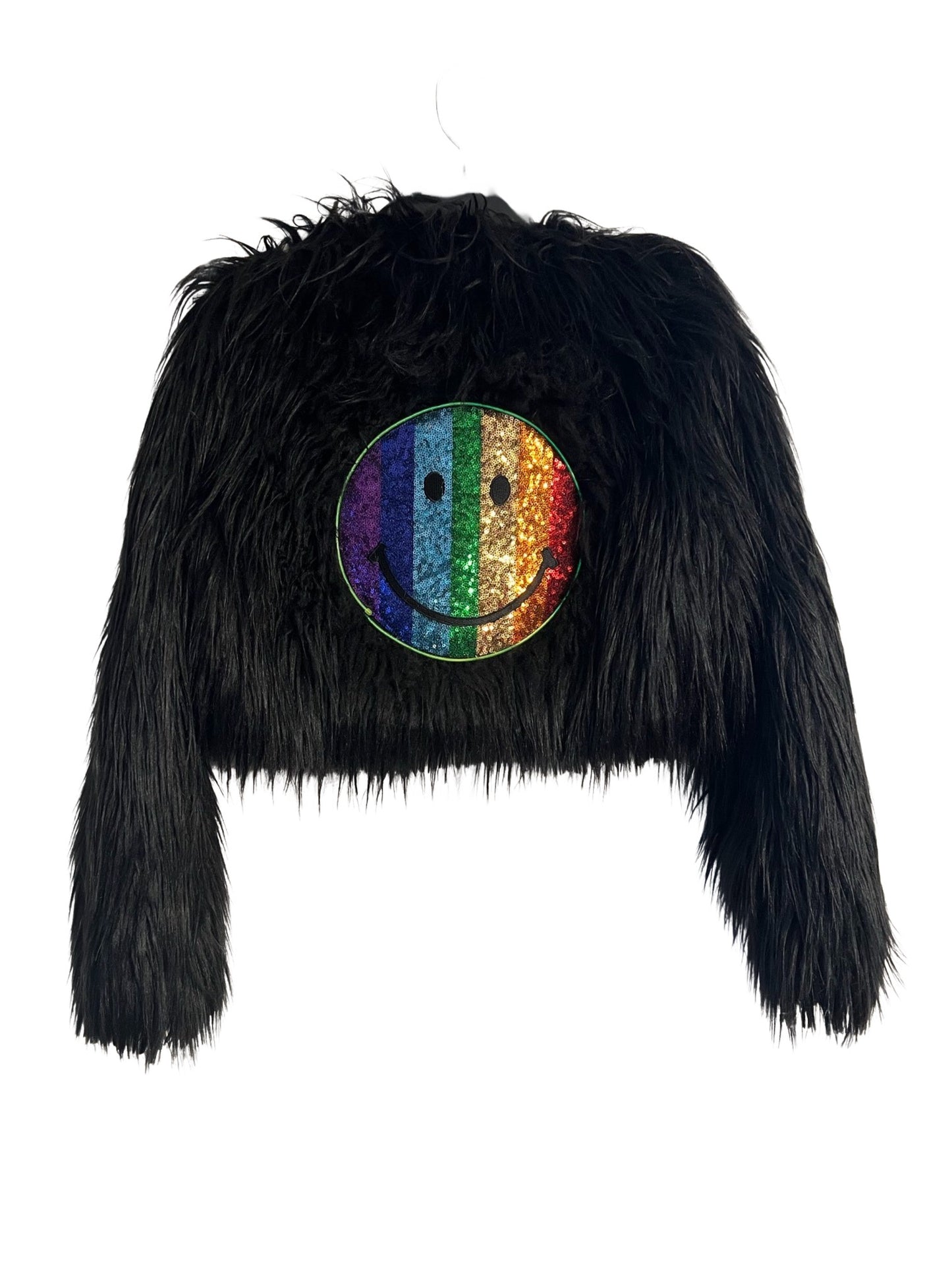 Rainbow Rapture Shag Chic LED Jacket