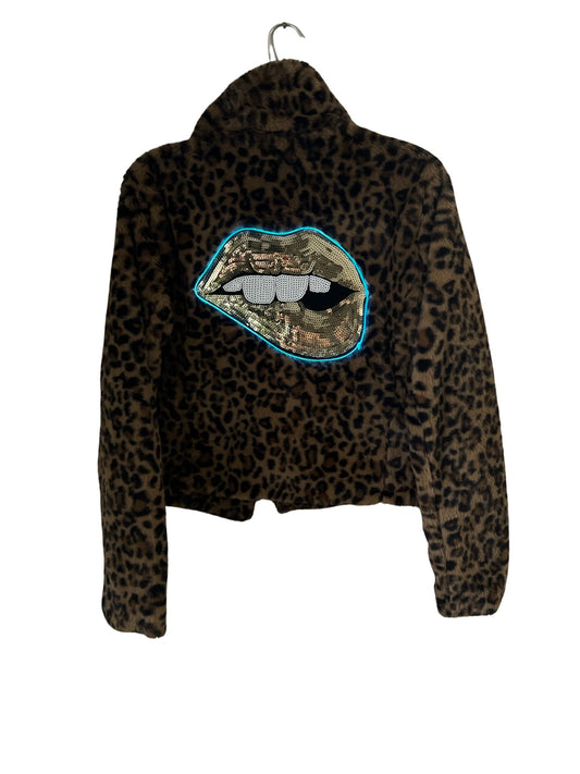 Cheetah Luxe Lips LED Jacket