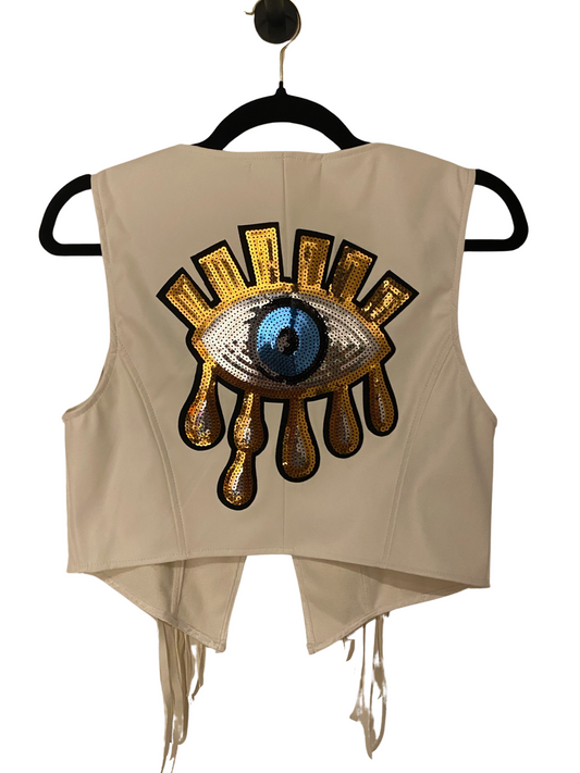 Drippy Eye Fringe Vest