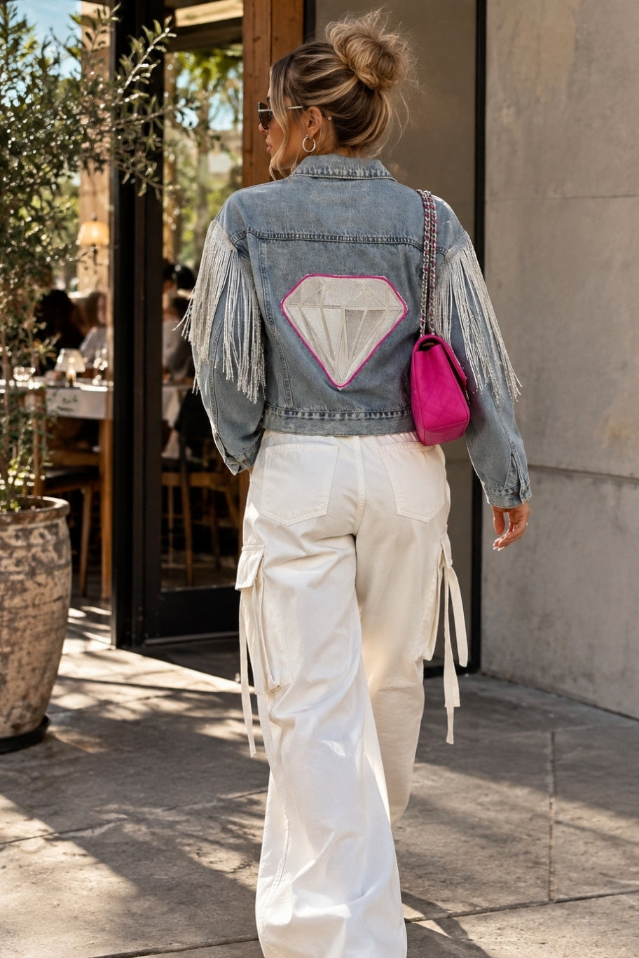Diamond Dreams Denim LED Jacket