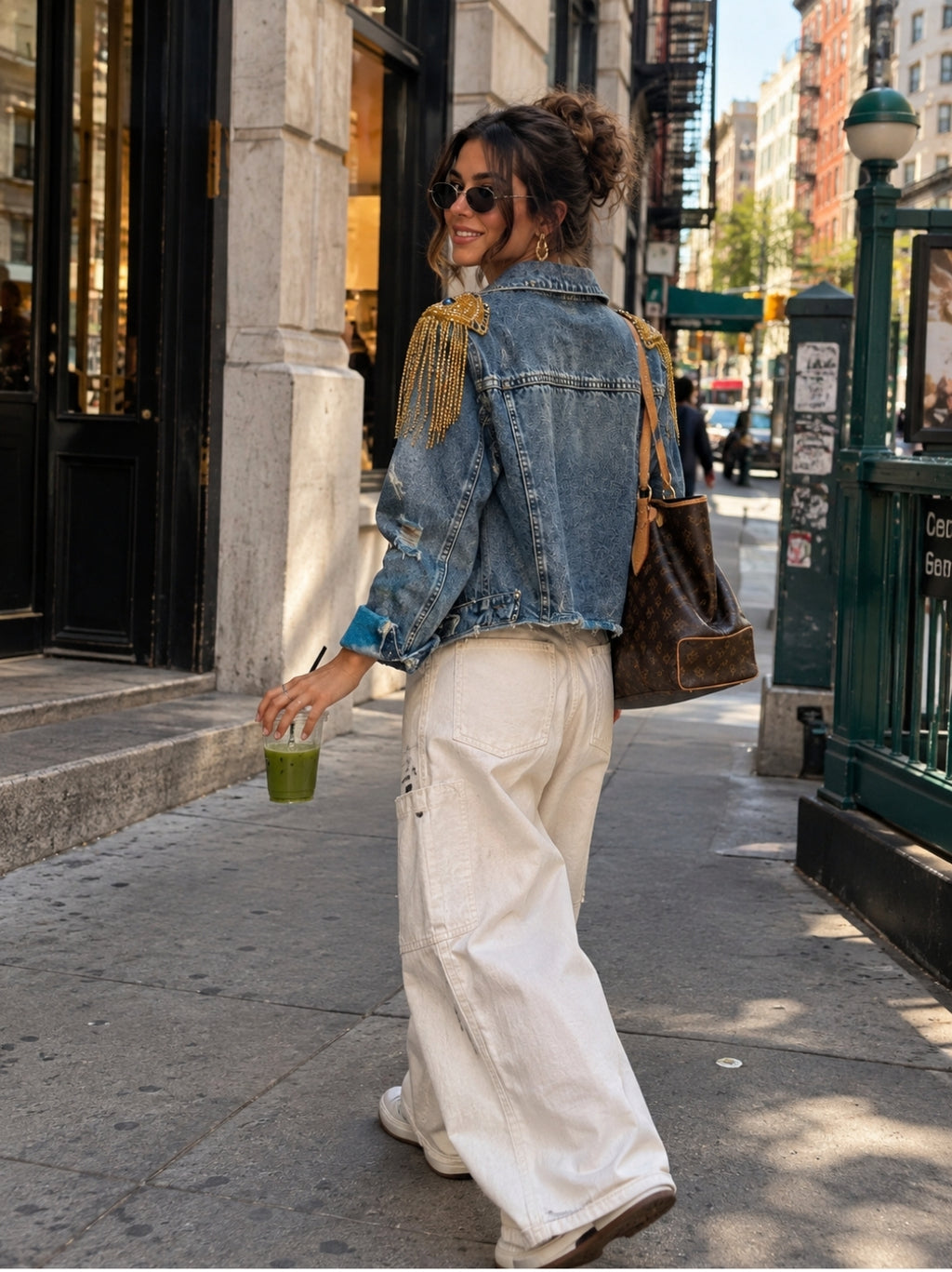 Golden Gaze Denim Jacket