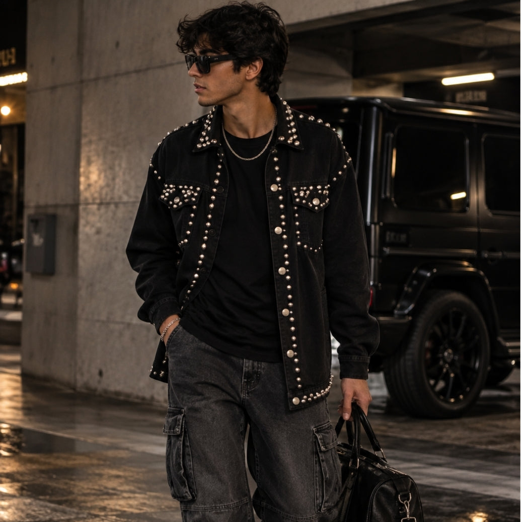 Stud & Skull Denim Jacket