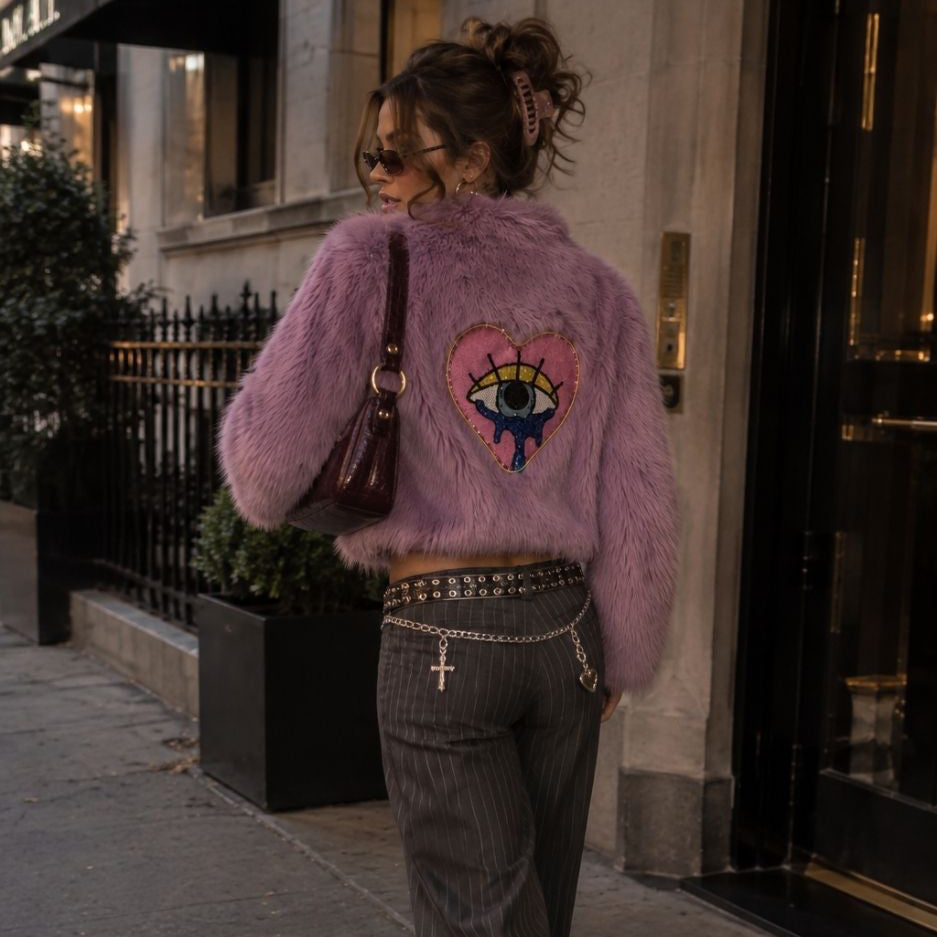 Lavender Drippy Love LED Jacket
