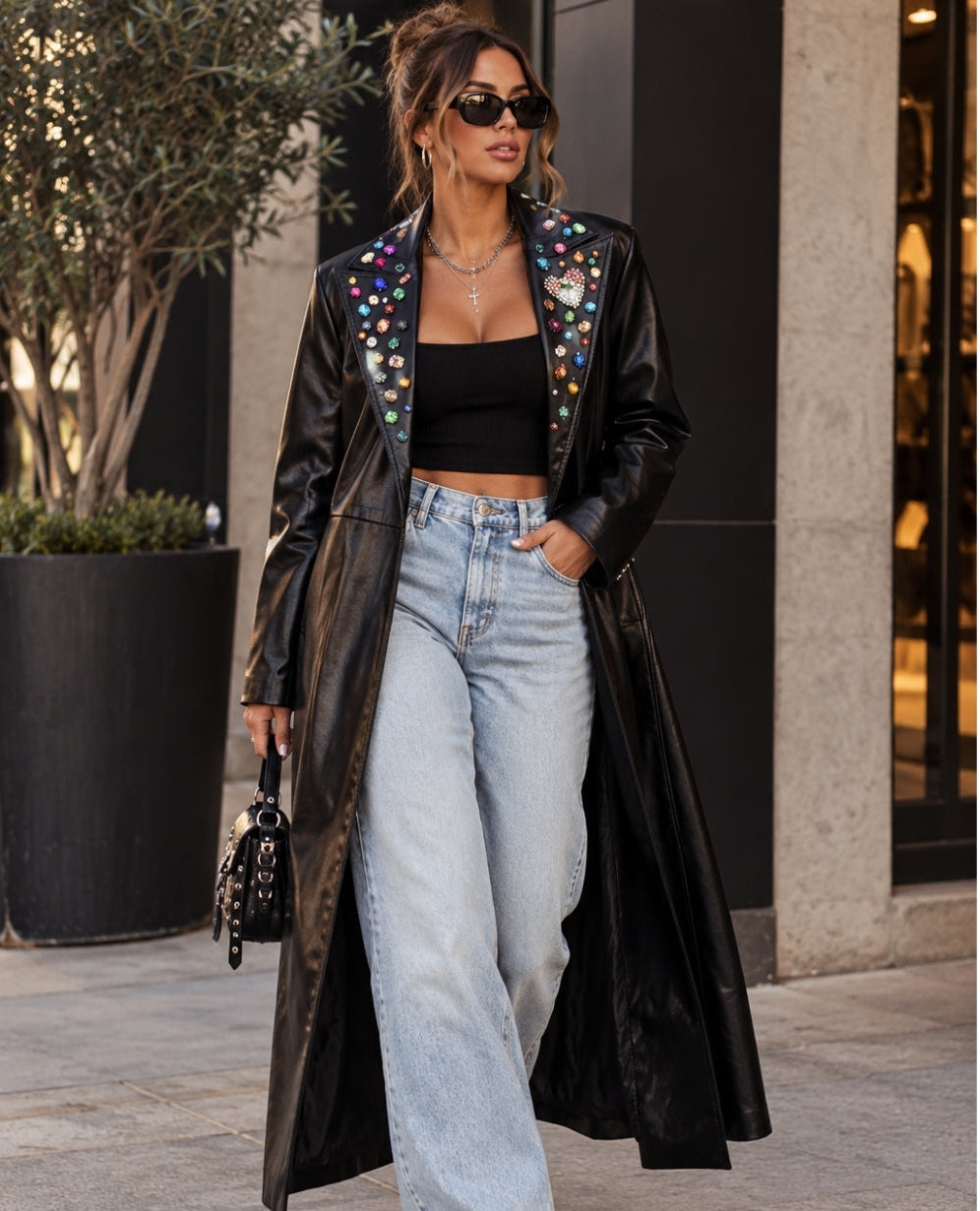 Dazzle Me Trench Jacket