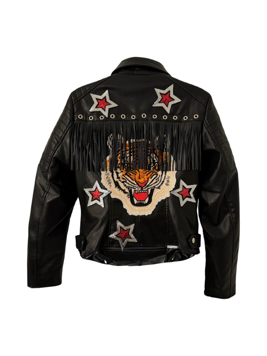 Fierce Majesty Faux Leather Jacket