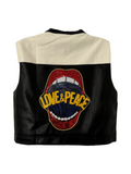 Preaching Peace & Love LED Leather Vest