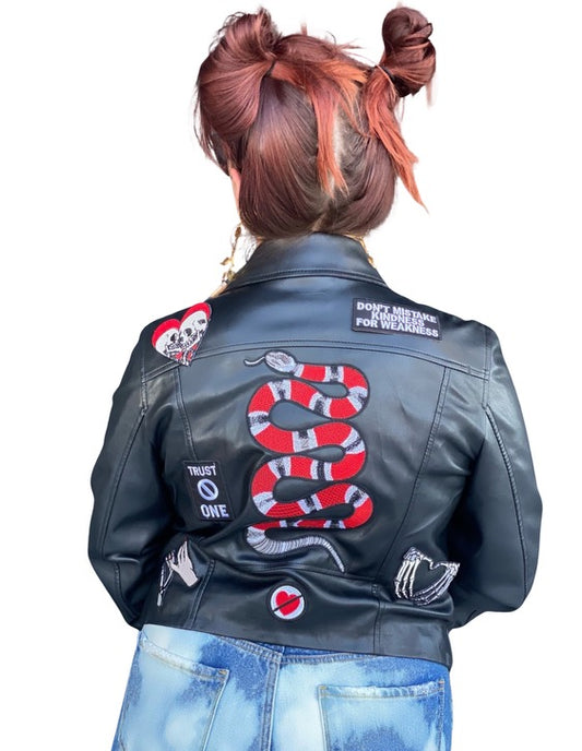 Love Kills Us All Leather Jacket