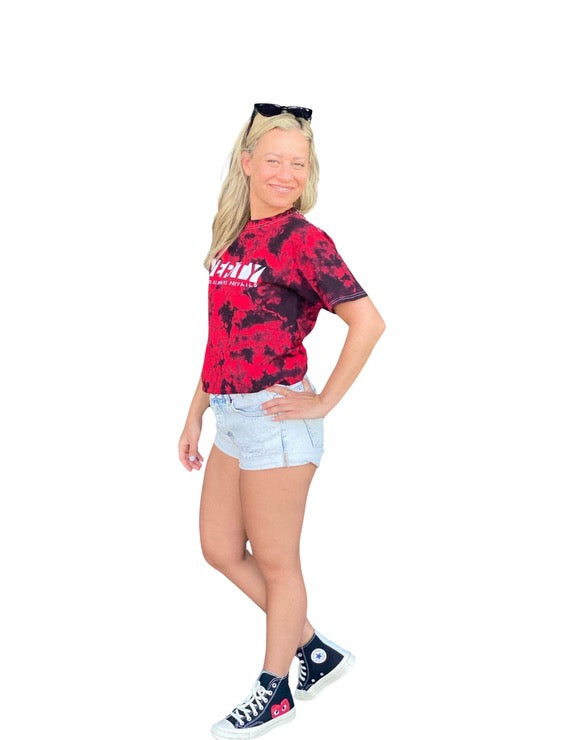 Verity Basic Red Ice Dye T-shirt