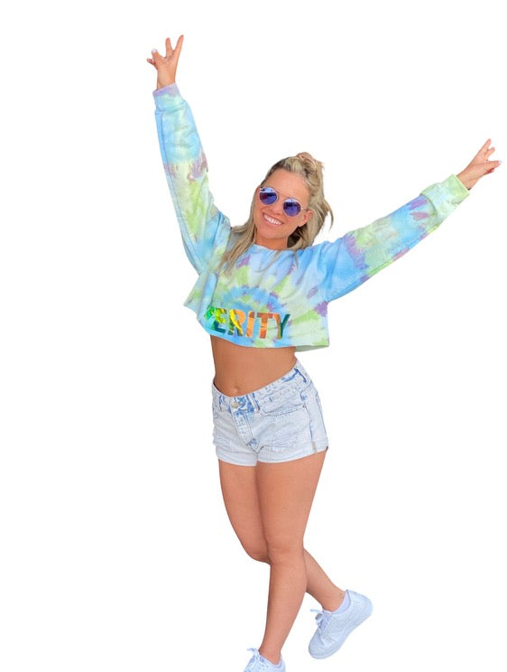 Verity Wave Crop Sweatshirt