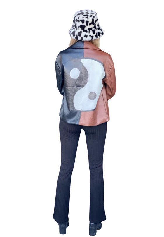 Yin Yang Leather Jacket