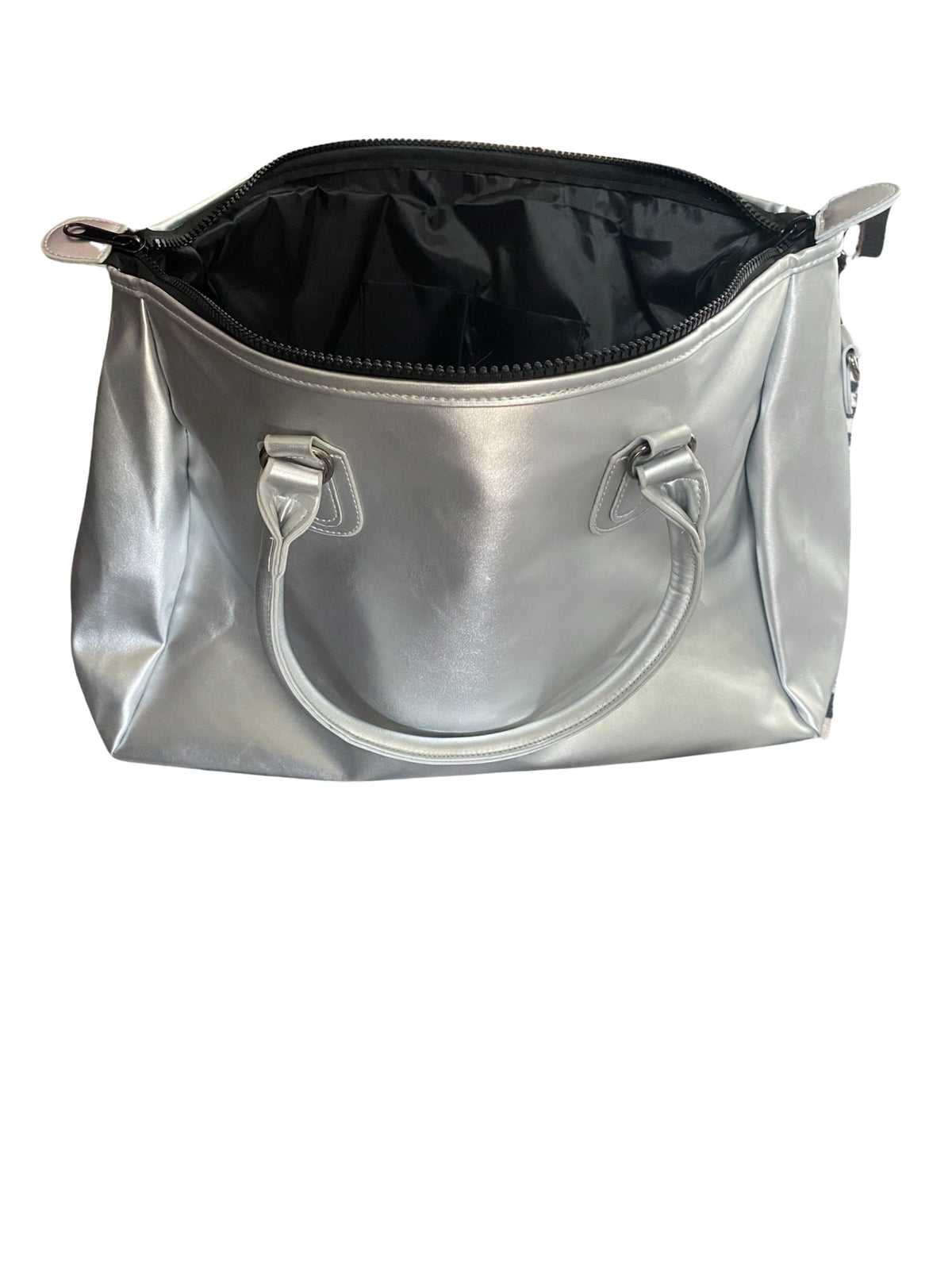Cosmic Expression Silver Sequins Duffle Bag